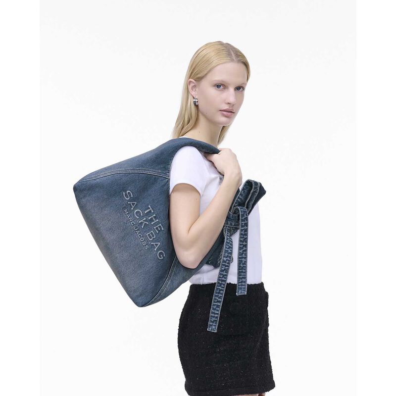 MARC JACOBS The Bow Denim Sack Bag image number 1